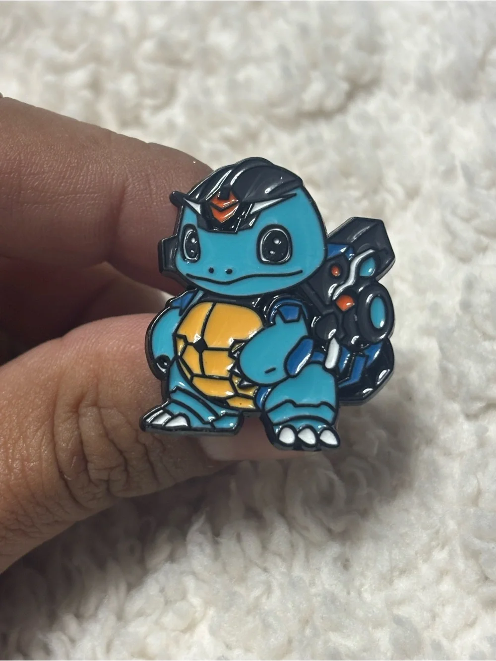 Cyborg Squirtle Enamel Pin